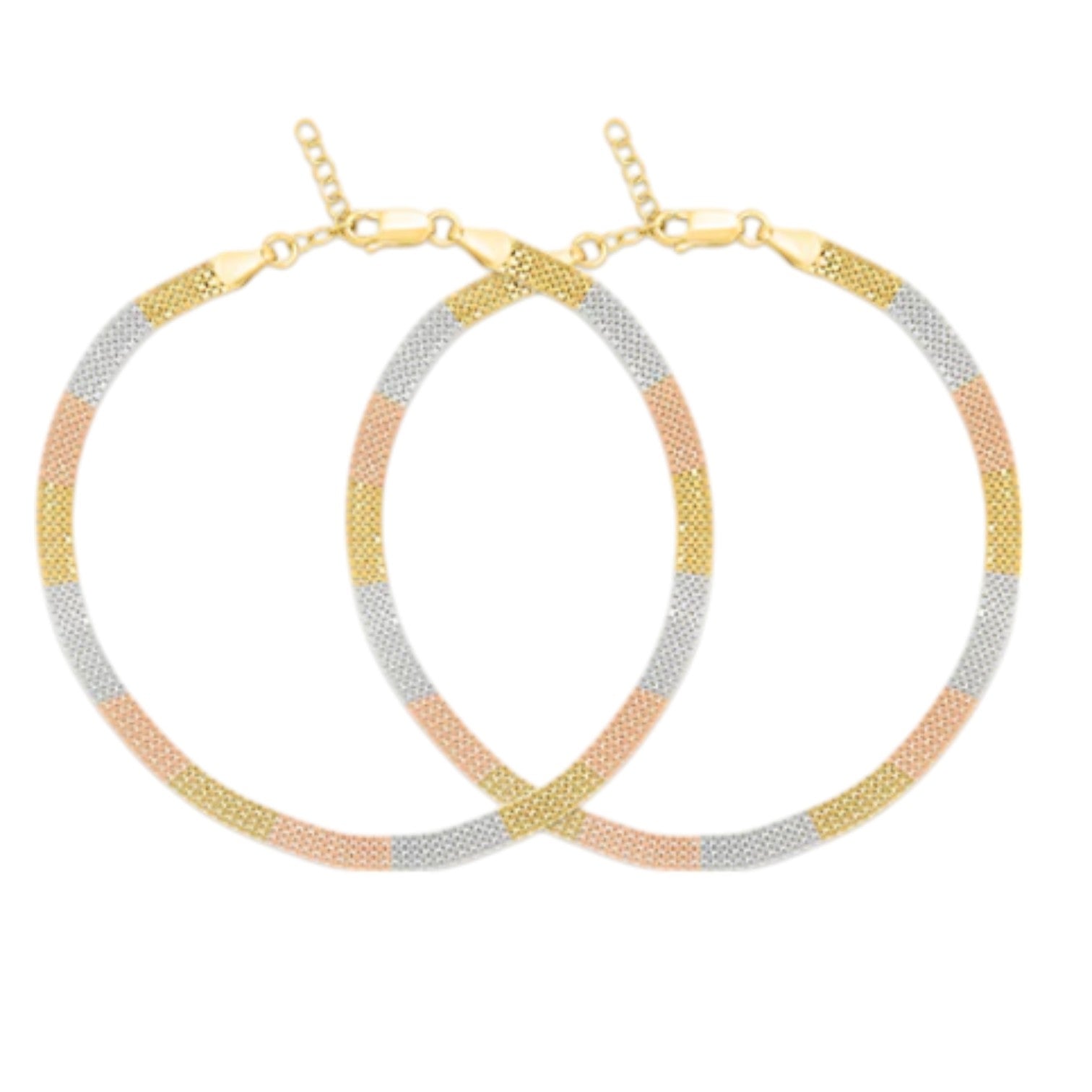 Multi Toned 925 Sterling Silver Anklet By Kesardeep Impex For Women